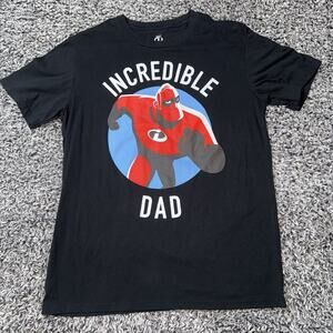 INCREDIBLE DAD Black Graphic Short Sleeve T-Shirt NEW the incredibles Medium